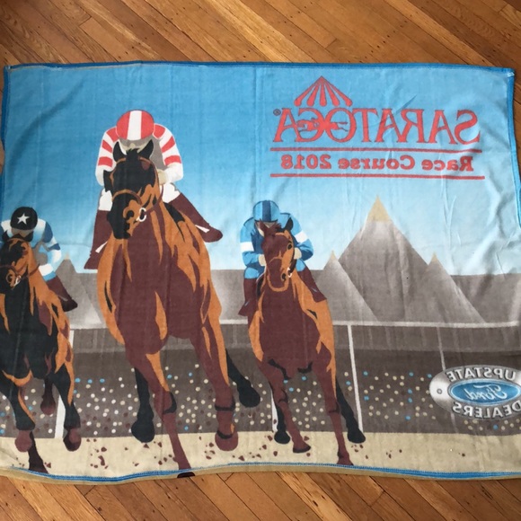 Saratoga Race Course 2018 Fleece Blanket Ford Promo - Picture 5 of 5